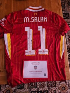 Mo Salah Signed T-Shirt – Authentic – Brand New – Men’s Medium – COA Included for sale on Ebay