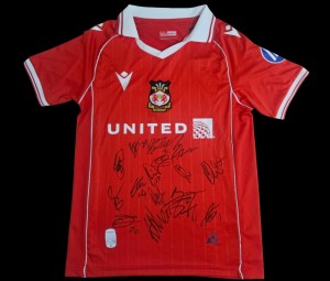 Wrexham Afc Squad Signed 2025/26 Home Shirt Football Autograph COA & PROOF for sale on Ebay