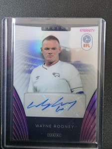 Panini EFL Eternity Wayne Rooney 8/20 Derby County Legend Auto Magenta Parallel for sale on Ebay