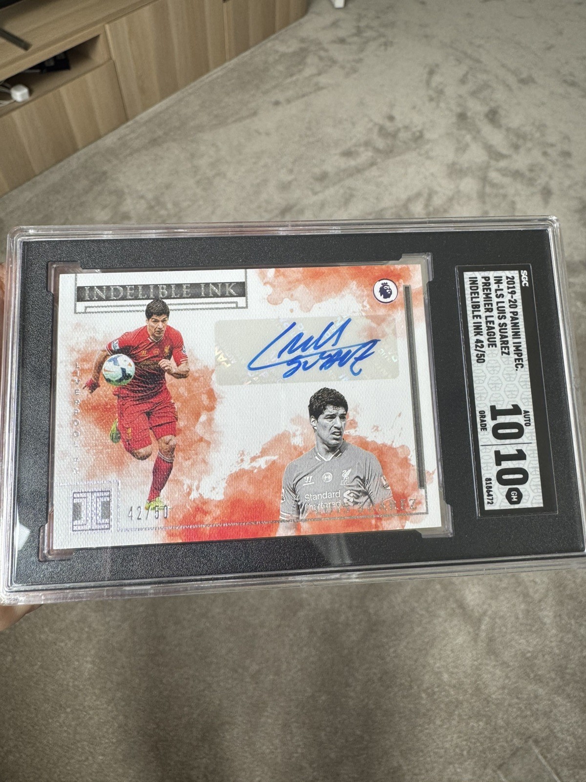Luis Suarez 2019-20 Panini Impeccable rare Liverpool auto /50 SGC 10 Auto 10 for sale on Ebay