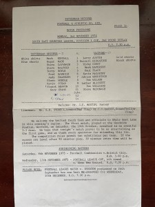 Tottenham Youth  v Watford Youth, South East Counties League Cup, 1975/76 for sale on Ebay