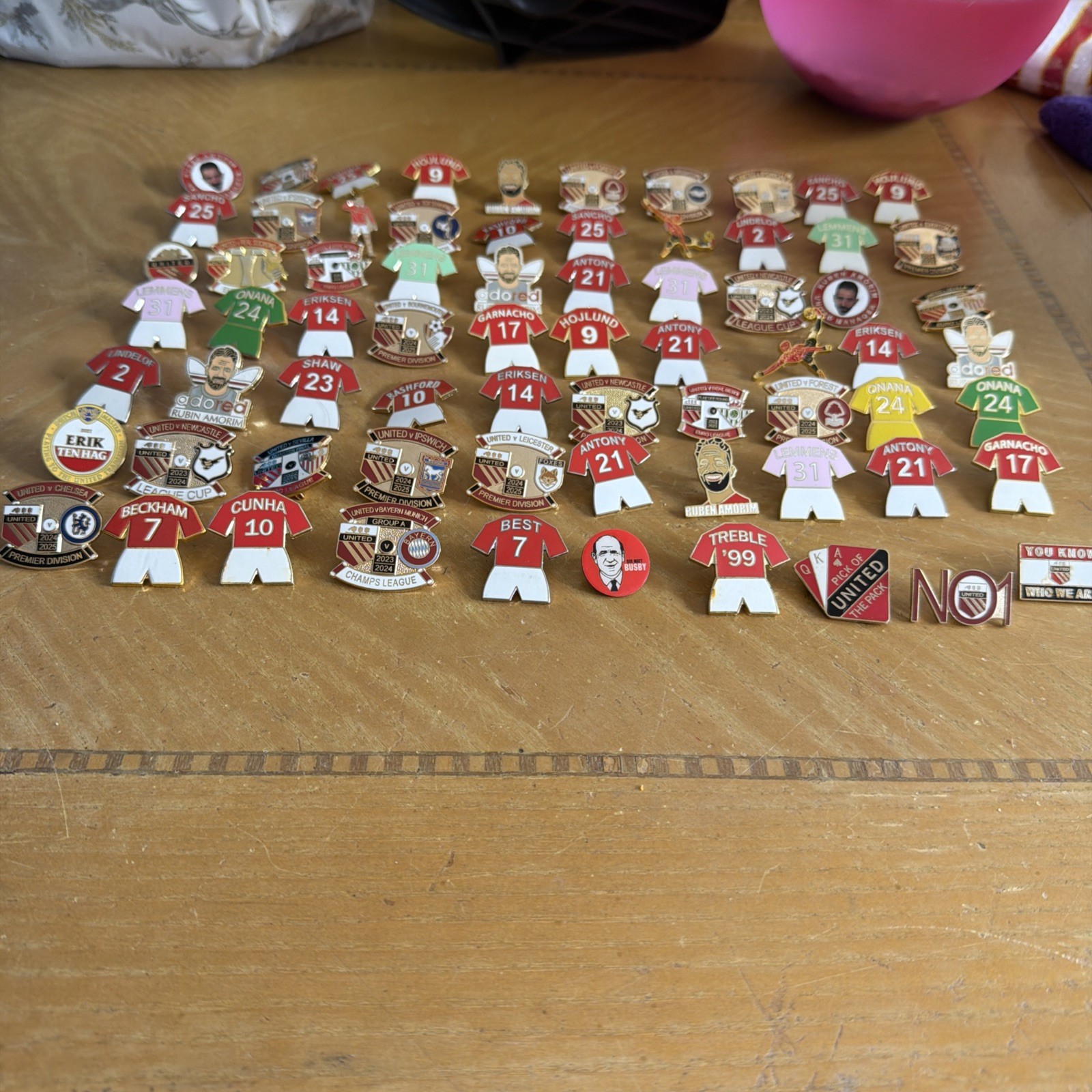 COLLECTION OF SEVENTY MANCHESTER UNITED RELATED BADGES  for sale on Ebay