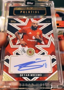 Manchester United Topps Palatial Bryan Mbeumo /5 Gemstone Auto 1st print   for sale on Ebay