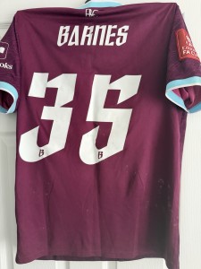 Match Worn Burnley 2025/2026 Home Shirt Unwashed  Ashley Barnes for sale on Ebay