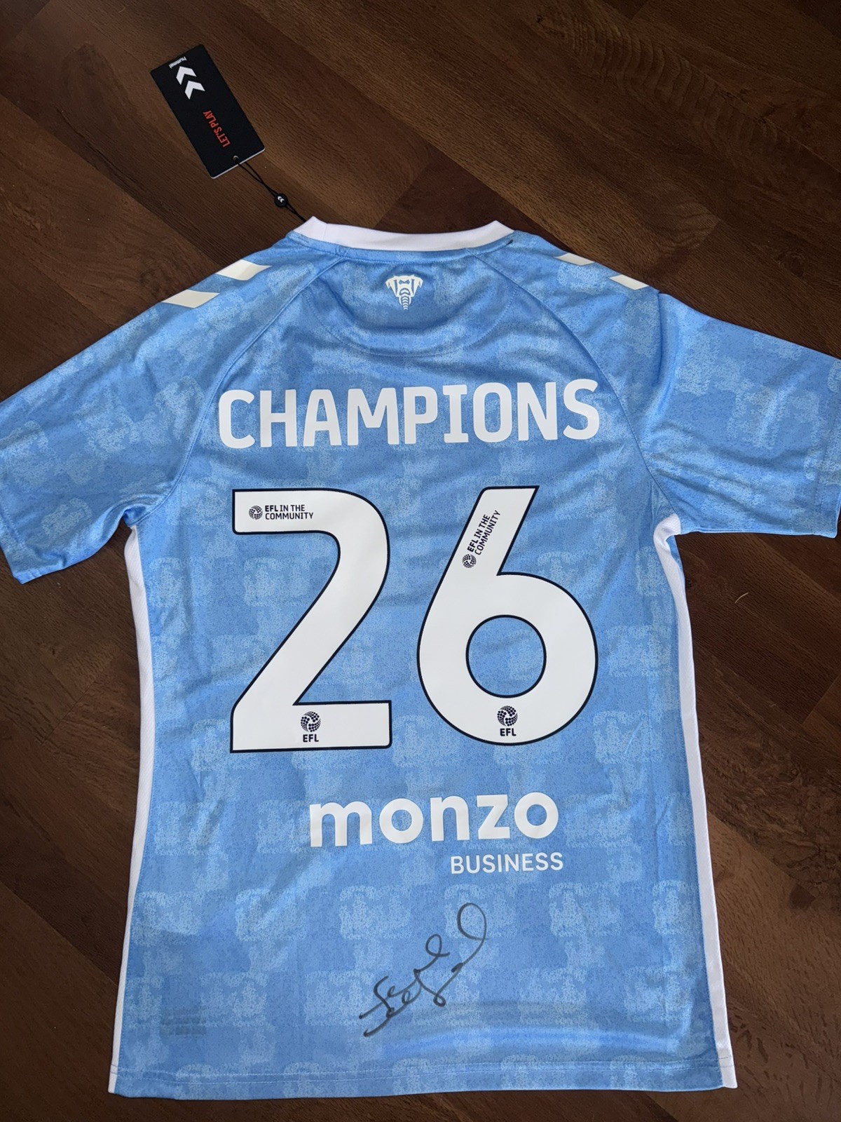 SIGNED FRANK LAMPARD COVENTRY CITY OFFICIAL SHIRT 25/26 CHAMPIONS PROOF for sale on Ebay