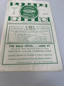 Southport v Lincoln City 1946-47 programme  for sale on Ebay
