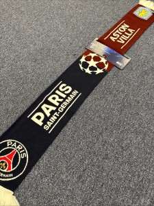 Aston Villa v PSG 1/4 Final Champions League Scarf for sale on Ebay