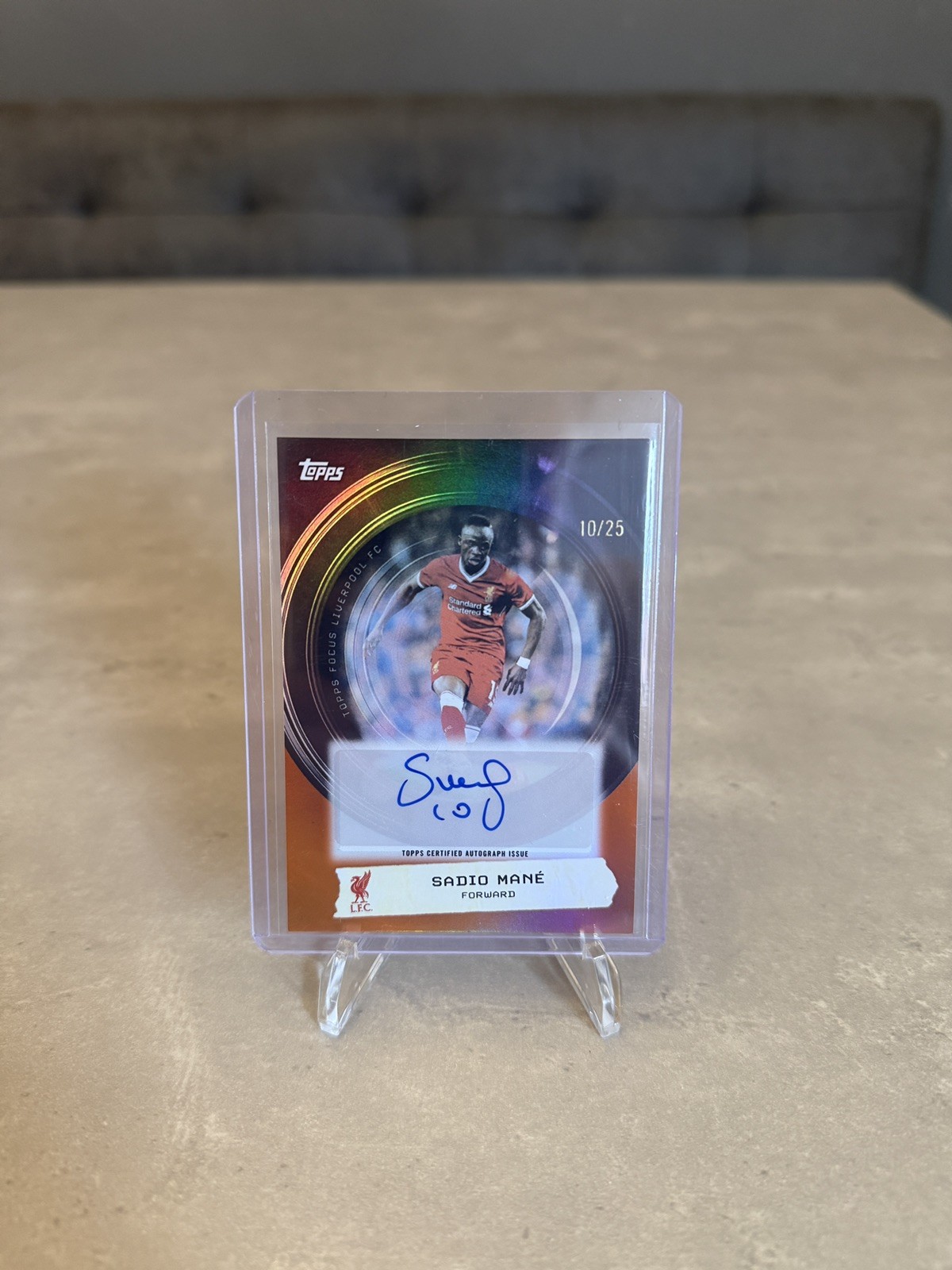 Topps Liverpool Sadio Mane Auto /25 Viewfinder Focus 25/26 for sale on Ebay