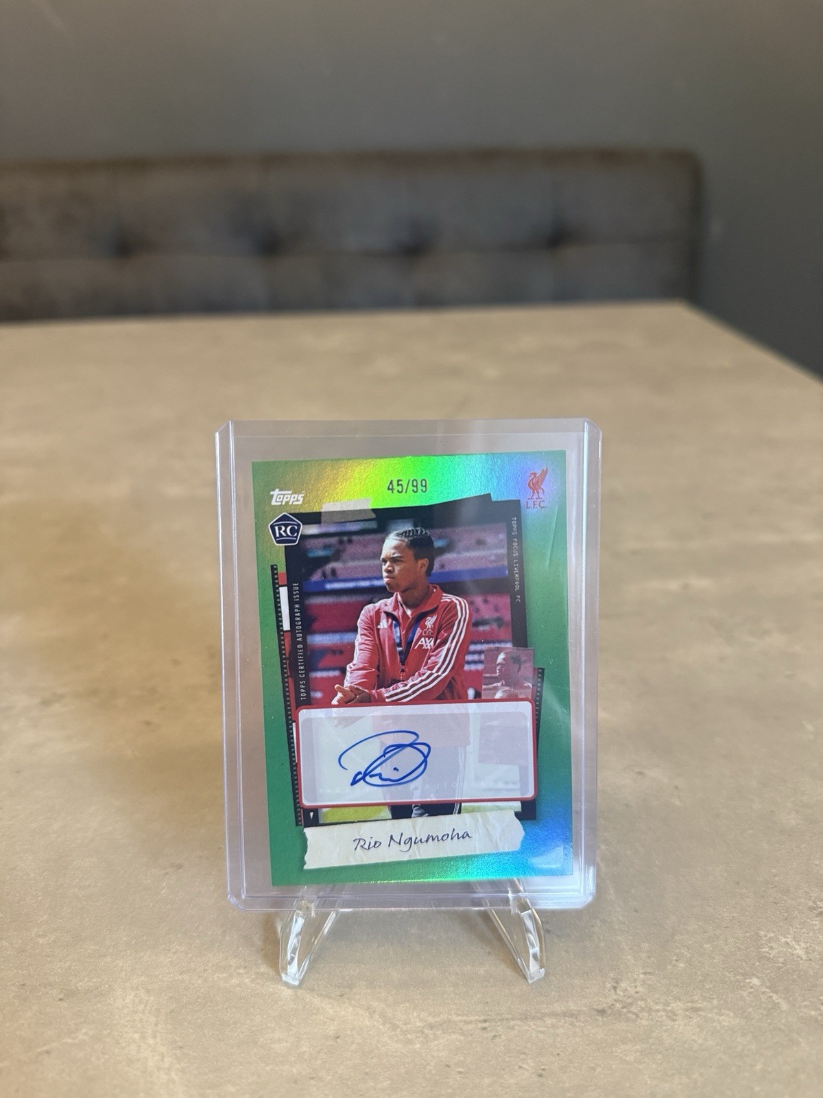 Rio Ngumoha Liverpool Topps Focus /99 Auto for sale on Ebay