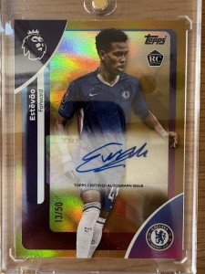 Topps Premier League Estavao Rookie Auto /50 Chelsea for sale on Ebay