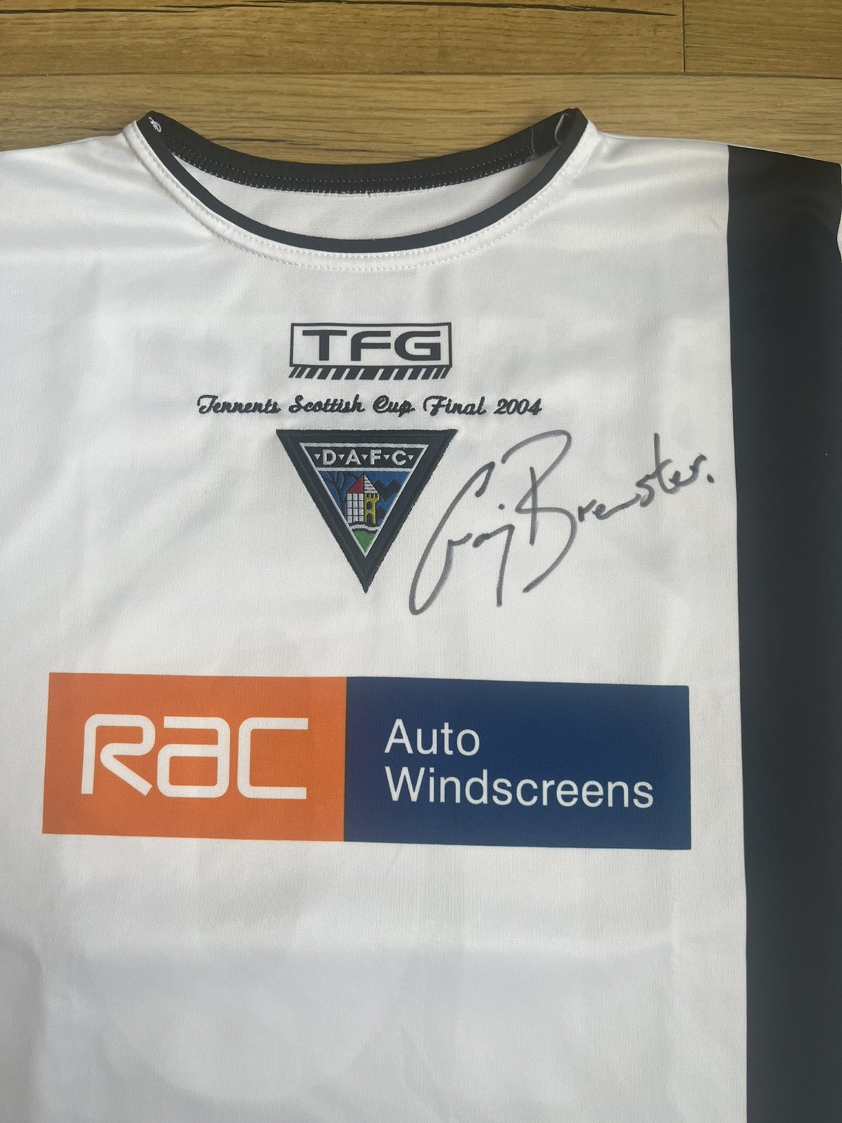 Rare Dunfermline athletic shirt TFG 2004 Scottish cup final craig Brewster  for sale on Ebay