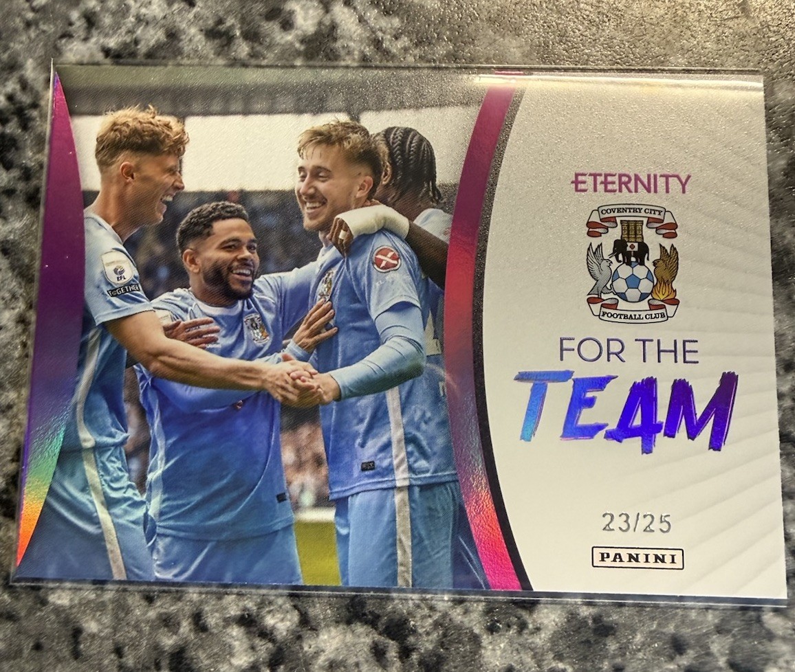 Coventry City For The Team Purple /25 2025-26 Panini EFL Eternity for sale on Ebay