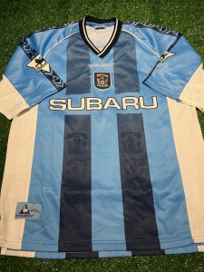 Coventry City Football Shirt Huckerby Medium England le coq sportif Subaru for sale on Ebay