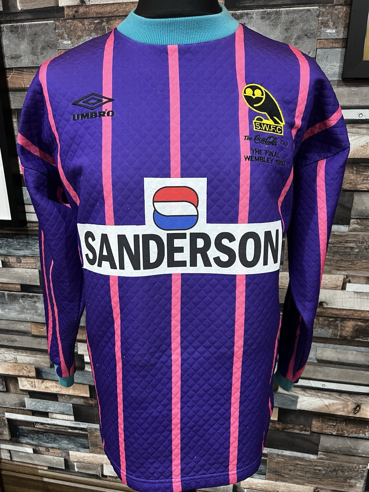 Sheffield Wednesday 1993 Goalkeeper Shirt  Super rare League Cup Final - Medium for sale on Ebay