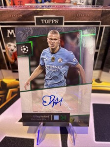 2024/25 Topps Museum Collection UCL Erling Haaland 1/1 Auto Manchester City SSP for sale on Ebay