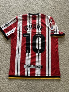 Match Worn Callum O’Hare Sheffield United Home Shirt 2024/25 for sale on Ebay