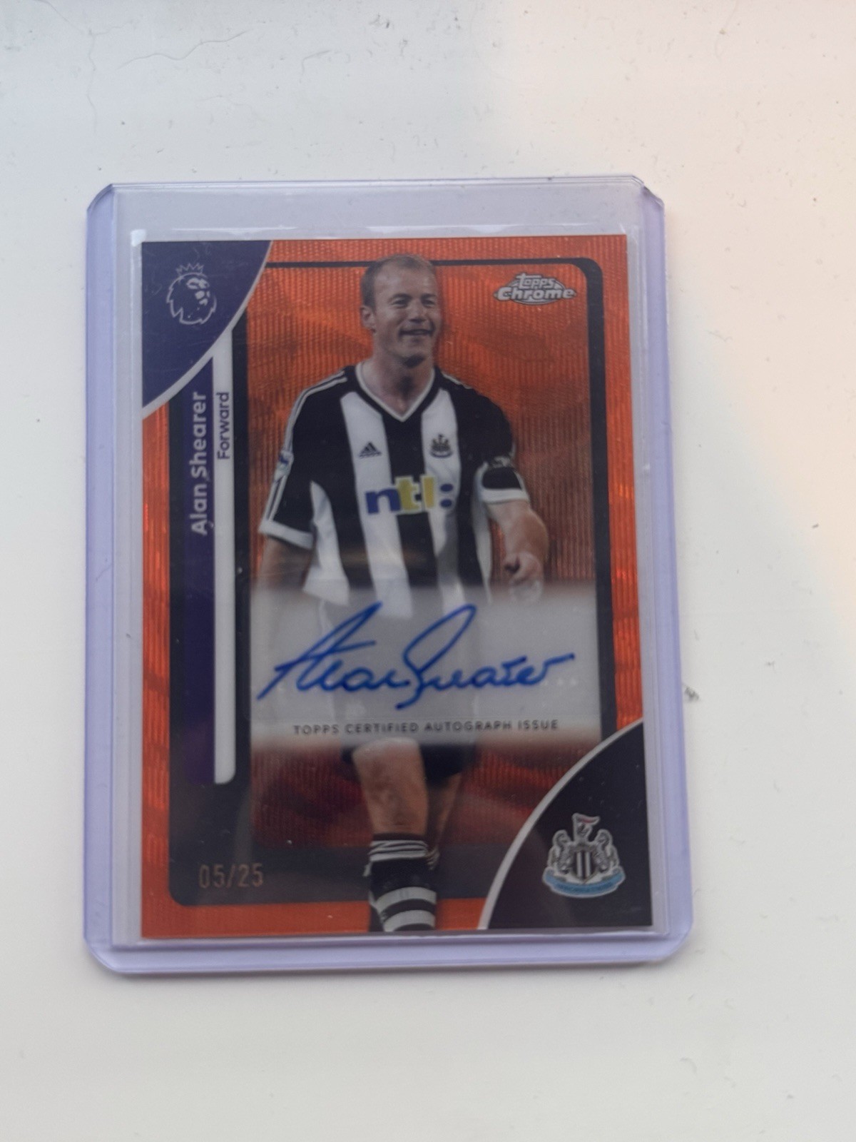 2026 Topps Chrome Premier League Alan Shearer Auto 5/25 SSP Newcastle Legend for sale on Ebay