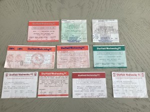 10 x Manchester United Away Ticket Stubs v Sheffield Wednesday 1990s inc two 80s for sale on Ebay