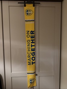 Leeds United Wembley FA Cup Semi Final Marching On Together Scarf 2025/2026 for sale on Ebay