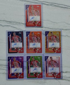 Topps Chrome Sunderland Granit Xhaka Auto /5 Rare Card Set for sale on Ebay