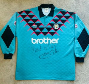 Manchester City 1991/92 Match Worn Goalkeeper Shirt Ultra Rare for sale on Ebay
