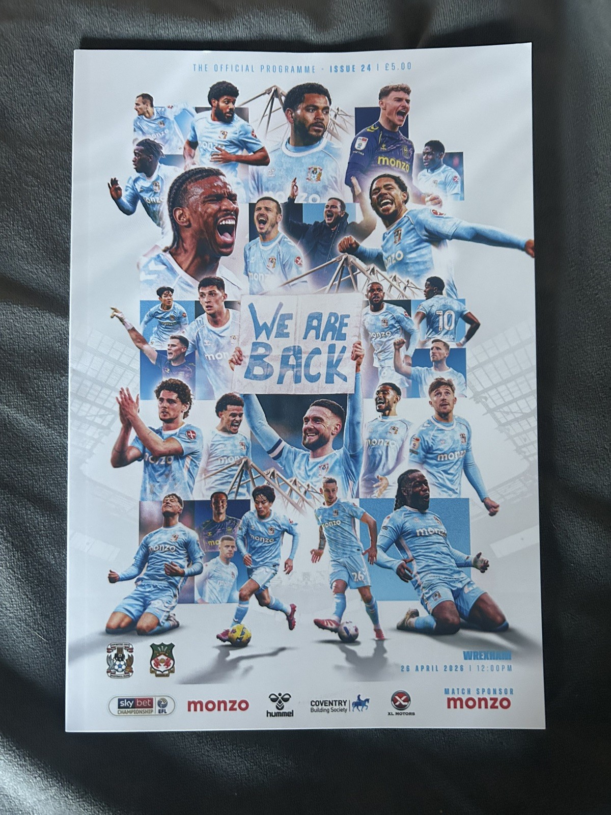 Coventry City FC v Wrexham AFC 26th April 2026 MINT Programme Champions 2025/26  for sale on Ebay