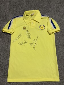 Leeds United Signed 1970’s Admiral Original Shirt. Away Yellow Adults Shirt LUFC for sale on Ebay