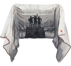 Manchester United x Paul Smith Limited Edition Woven Trinity Scarf for sale on Ebay