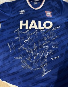 Ipswich Town Shirt 25/26 Full Squad Signed With Proof,Promotion shirt??  for sale on Ebay