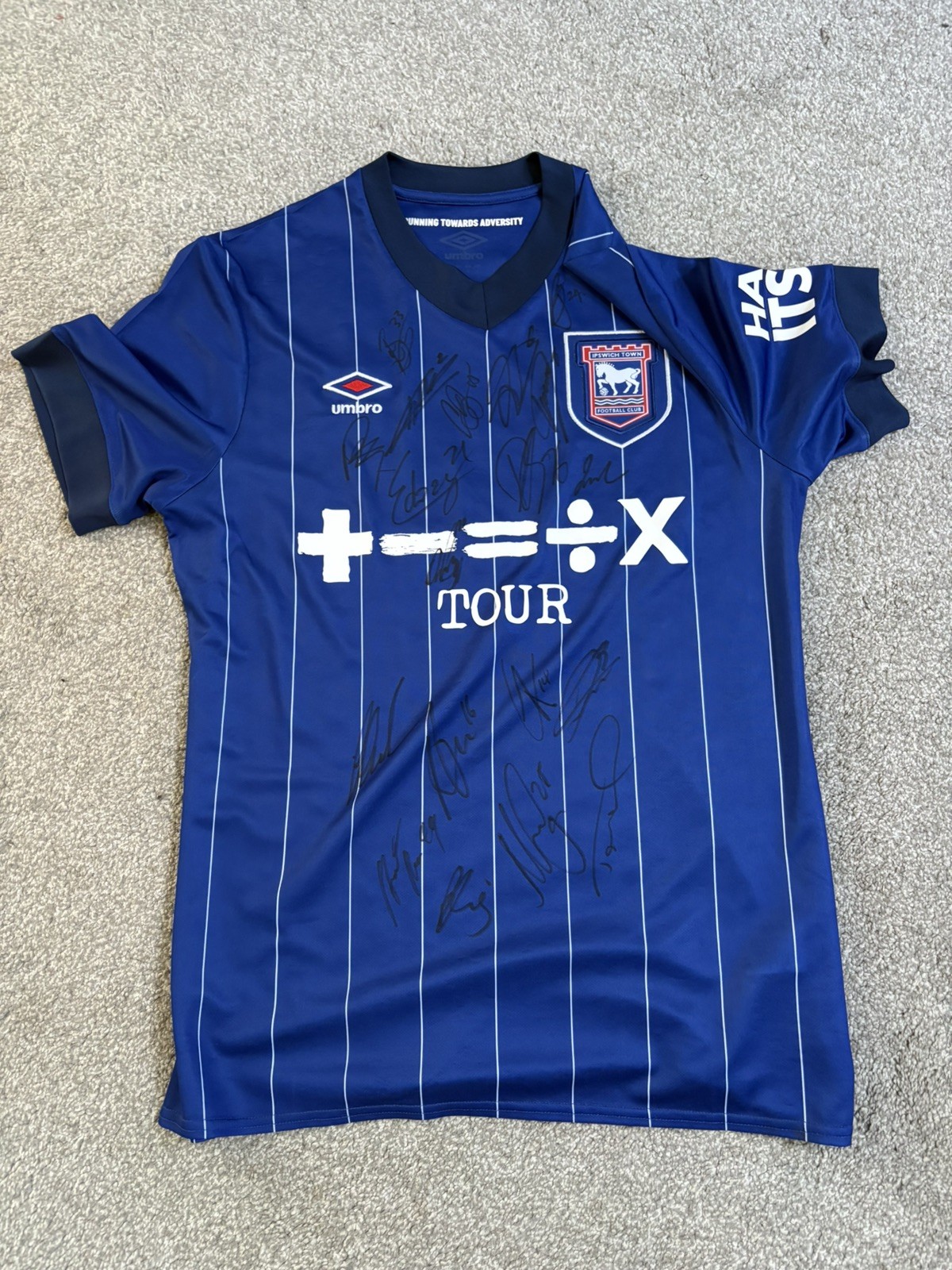 Ipswich Town Premier League 2024/25 Squad Signed Home Shirt for sale on Ebay