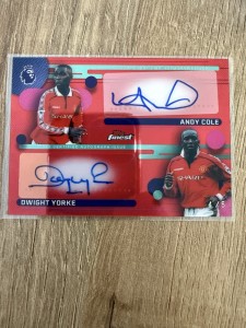 Cole Yorke Dual Auto /5 Topps Finest Premier League Manchester United SSP 🔥 for sale on Ebay