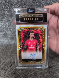 🔥Topps Palatial Leny Yoro 1/1 On-Card Auto ( Manchester United)🔥 for sale on Ebay