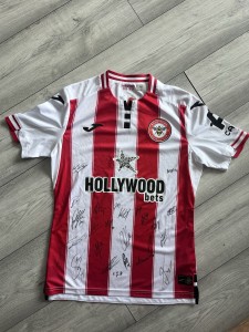 Brentford FC Squad Signed 2025 Shirt with COA  for sale on Ebay