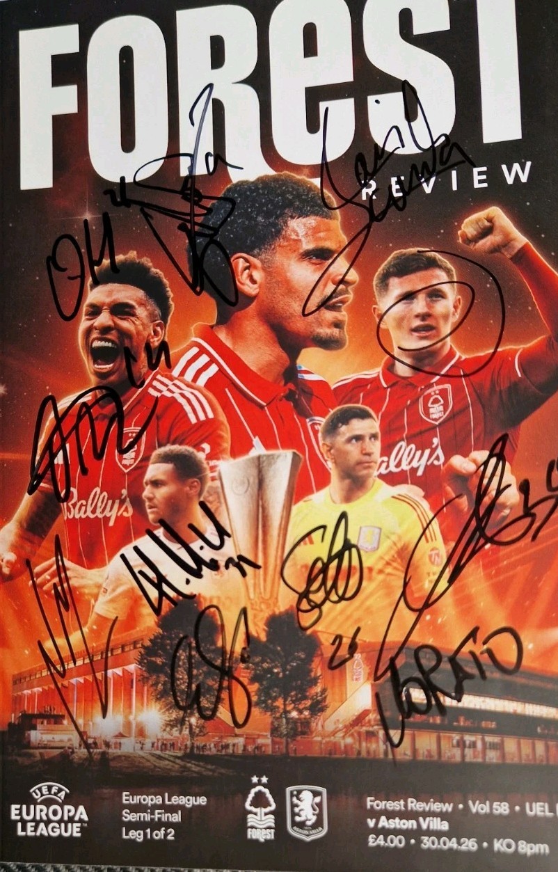 Signed Nottingham Forest Europa League Semi Final Programme  for sale on Ebay
