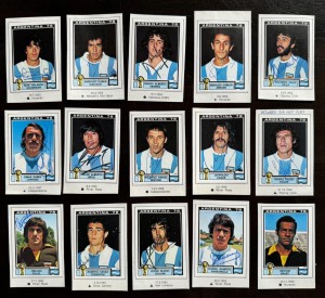 ARGENTINA 1978 World Cup team signed sticker Lot x15 KEMPES HOUSEMAN LUQUE VILLA for sale on Ebay
