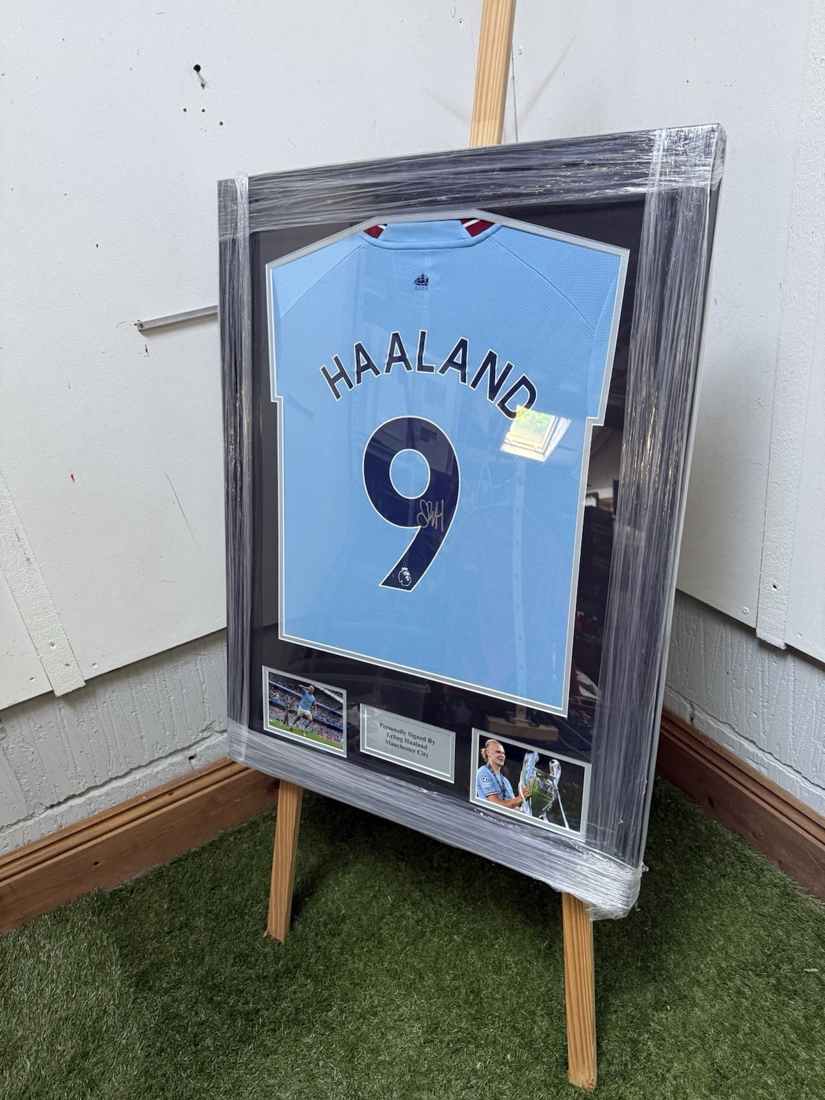 Framed Erling Haaland Hand Signed Manchester City Shirt With COA for sale on Ebay