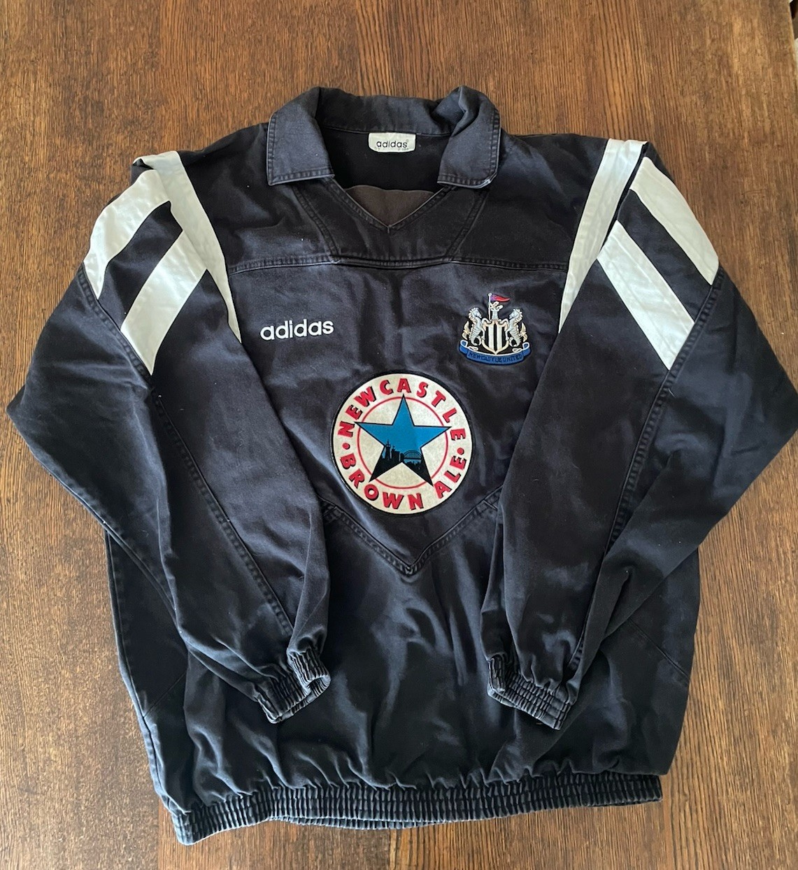 Newcastle United Drill Training Top - Adidas 1990s for sale on Ebay
