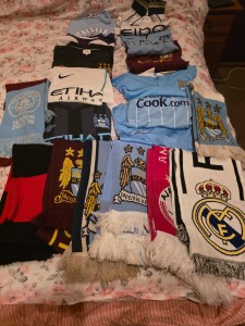 Manchester City Shirts, Scarfs and Memorabilia. for sale on Ebay