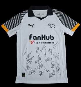 Derby County Fc Squad Signed 2025/26 Home Shirt Football Autograph - COA & PROOF for sale on Ebay