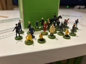 Subbuteo -  Random Assortment Of Subbuteo Figures With Sub Benches  for sale on Ebay