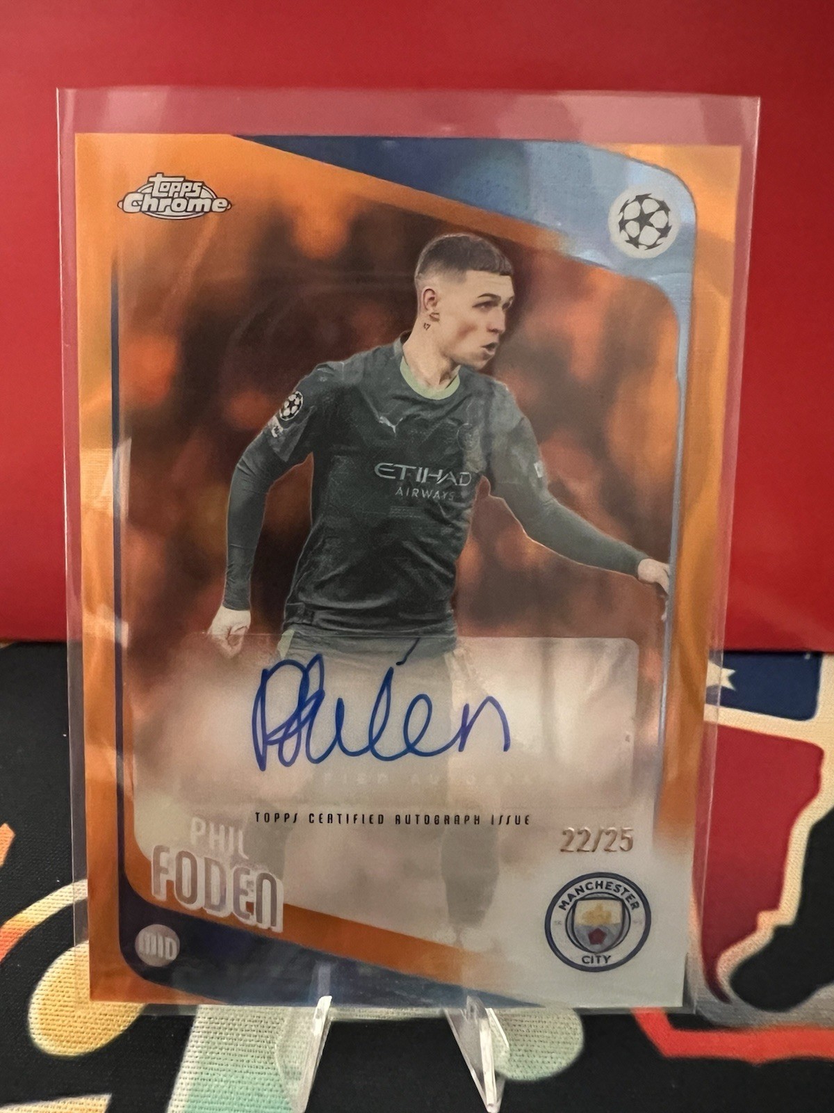 Phil Foden Auto /25 Topps UCC Chrome 2025/26 Manchester City for sale on Ebay