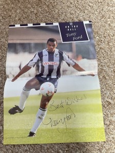 Tony Ford - WEST BROMWICH ALBION - Signed 13 x 9 Magazine Photograph for sale on Ebay