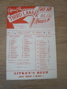 1948/49 LEAGUE CUP : THIRD LANARK v ST MIRREN for sale on Ebay