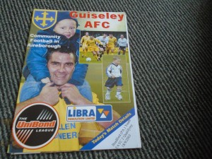 GUISELEY AFC V BRADFORD PARK AVENUE 2003-4 FA CUP 2ND QUALIFYING ROUND for sale on Ebay
