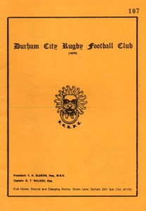 1977 DURHAM CITY v MIDDLESBROUGH 17.9.77 RUGBY UNION *PROGRAMME* NEAR MINT for sale on Ebay