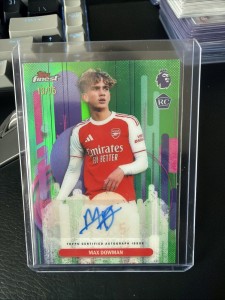 Topps Finest Max Dowman Auto 13/75 Arsenal Rookie Card for sale on Ebay