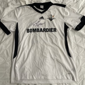 Derby County Nigel Callaghan Benefit Match Worn Shirt, Signed By Ian Taylor for sale on Ebay