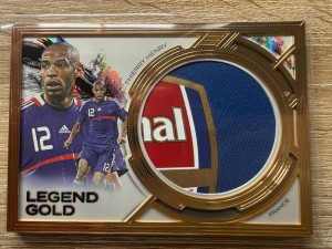 Thierry Henry 2026 Futera Incredible 1/1 Game Worn Patch Arsenal France for sale on Ebay