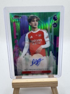 Max Dowman /75 Rookie Auto Topps Finest 2026 Arsenal England for sale on Ebay