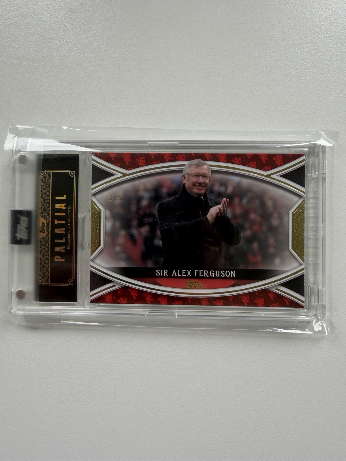 Topps 2025-26 Manchester United Palatial - Sir Alex Ferguson /5 Image Variation for sale on Ebay